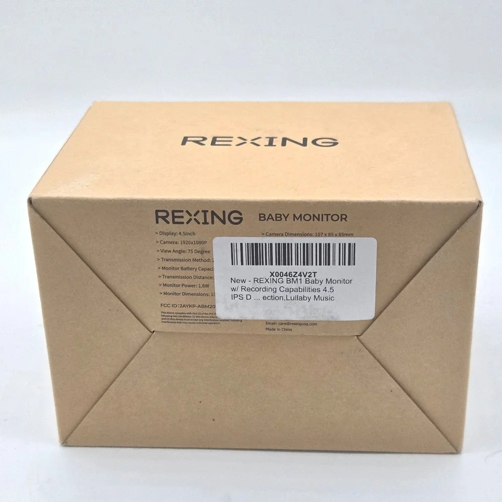Rexing BM1 Baby Monitor 4.5 Inch IPS 1920x1080p HD Video‎ Night Vision, New